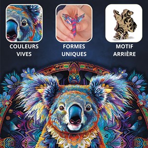 Koala mandala- puzzle en bois