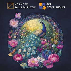 Jardin du paon- puzzle en bois