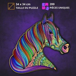 Cheval fougueux- puzzle en bois