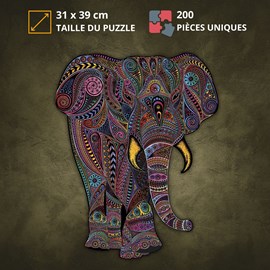 L’eléphant impérial- puzzle en bois