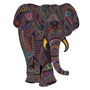L’eléphant impérial- puzzle en bois