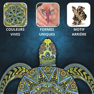 La tortue tropicale- puzzle en bois