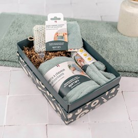 Coffret petit linge de bain – bleu