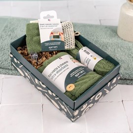 Coffret petit linge de bain – vert