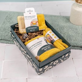 Coffret petit linge de bain – jaune