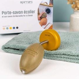Coffret porte-savon écolier – jaune