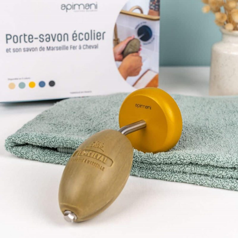 Coffret porte-savon écolier – jaune