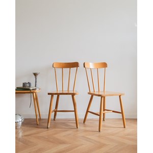 Alma, la paire de chaises en bois n°753