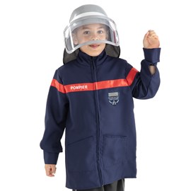Veste et casque de pompier 5-8 ans