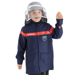 Veste et casque de pompier 5-8 ans