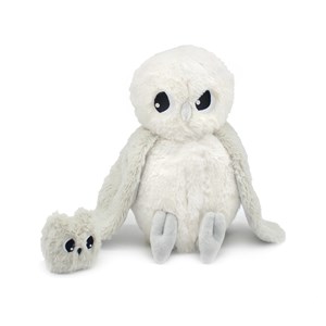 Peluche chouette polaire maman et son b?
