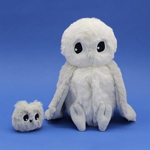 Peluche chouette polaire maman et son b?