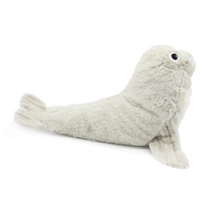 Peluche otarie maman et son bébé gris