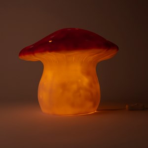 Lampe grand champignon rouge brique