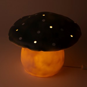 Lampe grand champignon bleu sarcelle