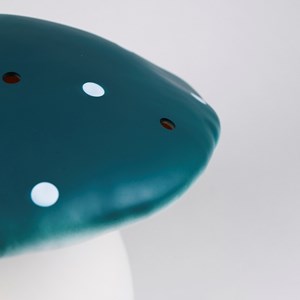 Lampe grand champignon bleu sarcelle