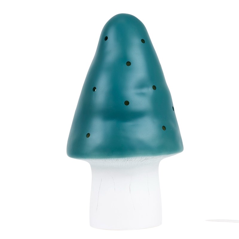 Lampe petit champignon bleu sarcelle