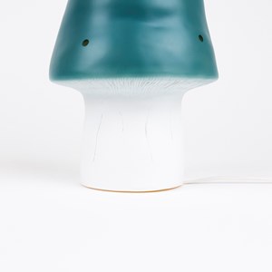 Lampe petit champignon bleu sarcelle