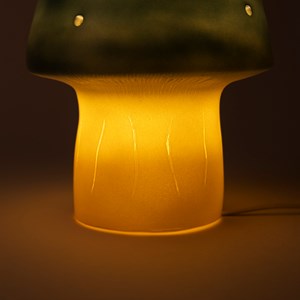 Lampe petit champignon bleu sarcelle