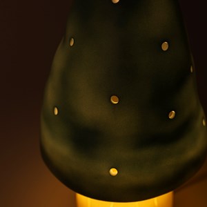 Lampe petit champignon bleu sarcelle