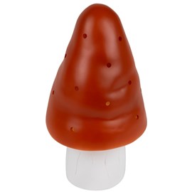 Lampe petit champignon rouge brique