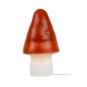 Lampe petit champignon rouge brique