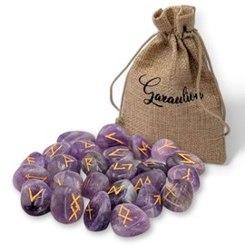 Runes en améthyste