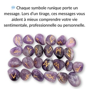 Runes en améthyste