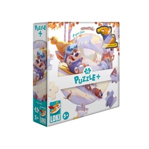 Puzzle+ 70 pièces loki fait de la luge