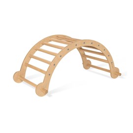 Arche d'escalade et balançoire kari