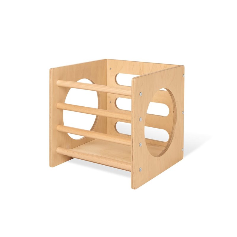 Cube d'escalade bois naturel kari