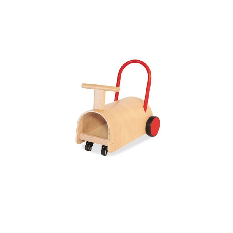 Trotteur porteur enzo bois-rouge