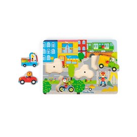 Puzzle en bois 6 pièces moulin roty vill