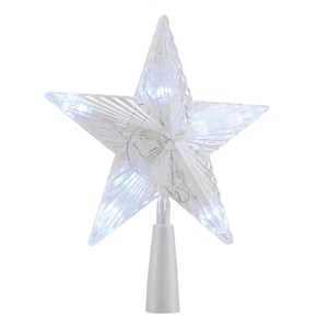 Etoile de sapin lumineuse - blanc pur