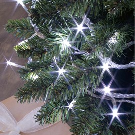 Guilrande lumineuse blanc pur - 6m - 3 piles
