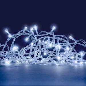 Guilrande lumineuse blanc pur - 6m - 3 piles