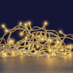 Guilrande lumineuse blanc chaud - 6m - 3 piles