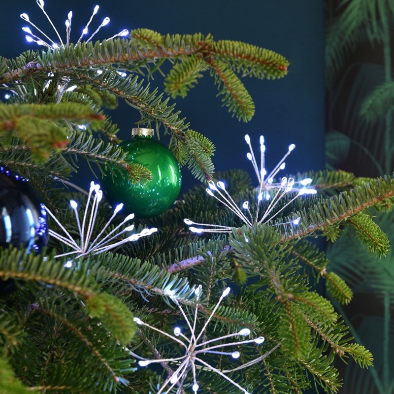 Guirlande 15 mini bouquets - blanc pur