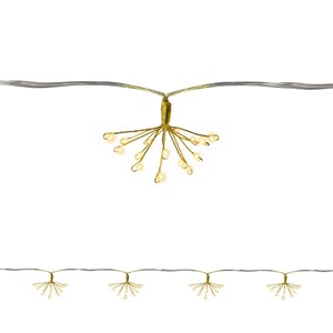 Guirlande 15 mini bouquets - blanc chaud