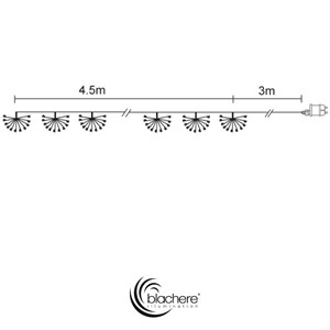 Guirlande 15 mini bouquets - blanc chaud