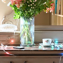 Guirlande lumineuse étoiles multicolore -4,8m