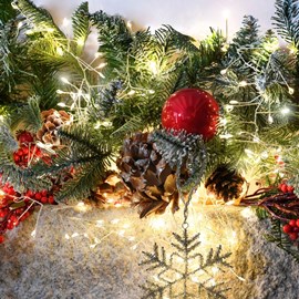 Guirlande micro led grappe 9m blanc chaud