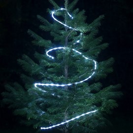 Cordon lumineux solaire led 5m blanc pur