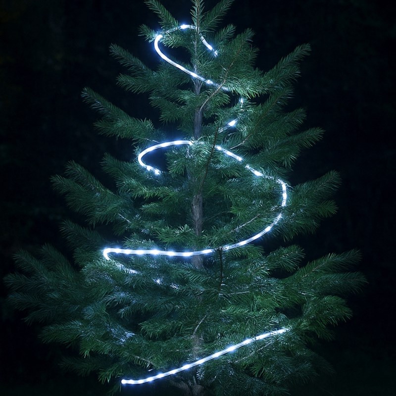 Cordon lumineux solaire led 5m blanc pur