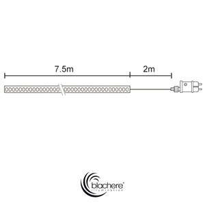 Cordon lumineux micro led 7,5m blanc pur