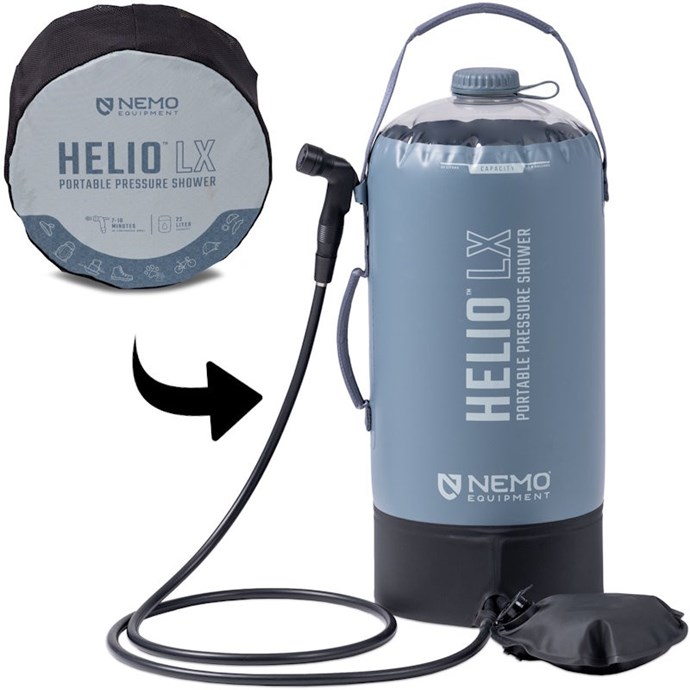Douche pressurisée portable Nemo Helio Lx Pressure Shower