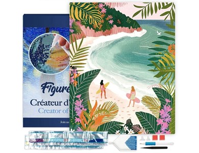Broderie diamant – baie tropicale 4