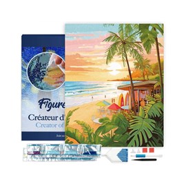 Broderie diamant – club de surf 40x