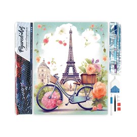 Broderie diamant – paris en fleurs