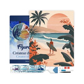 Broderie diamant – vagues du soir 4